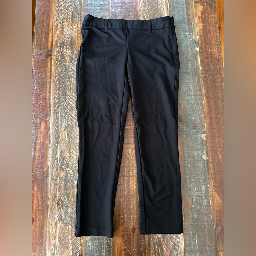 Willi Smith Women’s 2 Side Zip Black Straight Leg Stretch Pants | SKU 0678